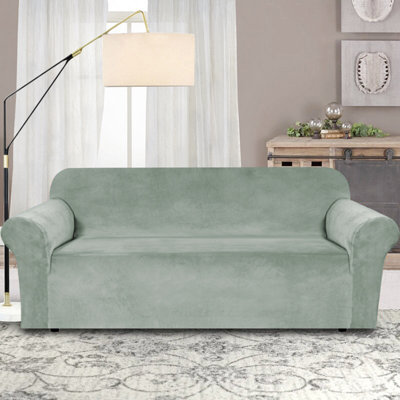 Housse de protection luxueuse en velours moelleux et extensible