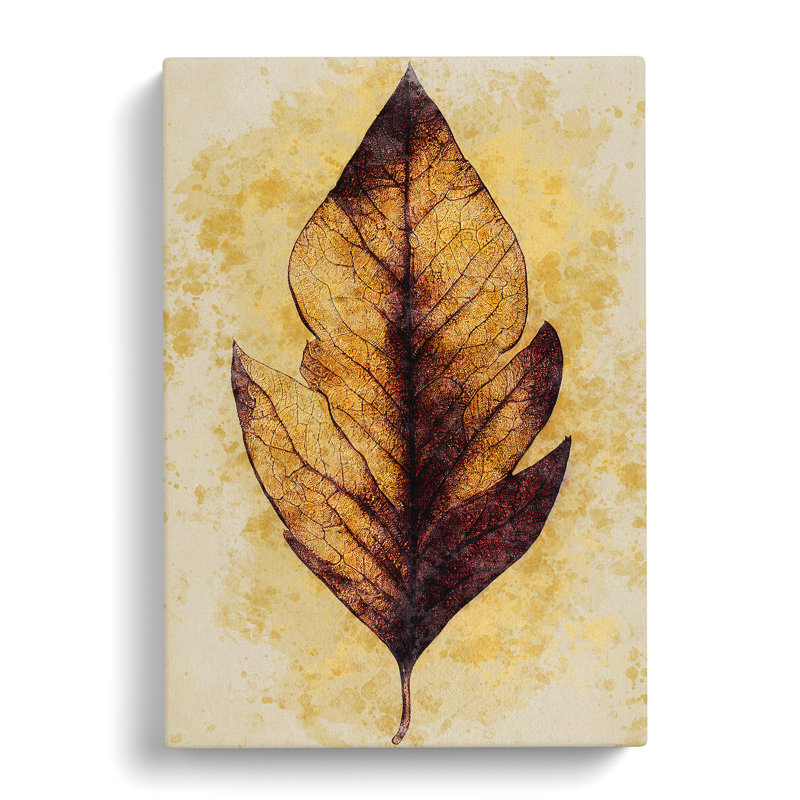 Autumn Leaf No.1 - Wrapped Canvas, 76cm H x 50cm W x 3cm D