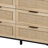 Chaunta 6-Drawers Rattan Storage Cabinet Rattan Drawer with LED Lights and Power Outlet,for Bedroom,Living Room-1153604347-1143467568