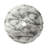 Above Counter White And Grey Ceramic Vessel Sink, Easy To Maintain, Smooth Surface, 4.77 Inches High Round Sink For Bathroom Countertop, Low Water Absorption, Three - Layer Glaze, 16.08 Wide-1851240014-1851240015-1851240010