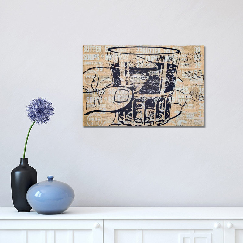 Sippin by Kyle Mosher - Print on Canvas, Wrapped Canvas, 30.48 cm H x 45.72 cm W