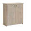 Armoire à chaussures de style rustique industriel en bois massif Castleton