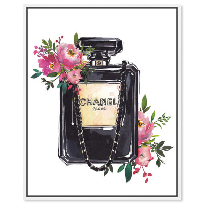 Fashion and Glam Parisienne Perfume - impression d'art graphique