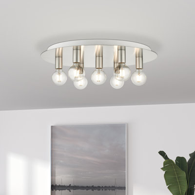 Plafonnier encastré 7 lumières 24 po Zaryk