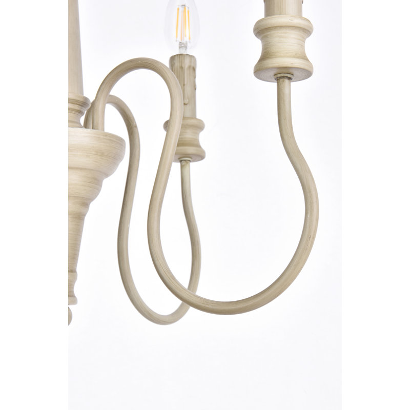 Aurianne Chandelier, Weathered Dove, 81" H x 14" W x 14" D