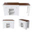 Îlot de cuisine avec table extensible et rangement roulant-632254775