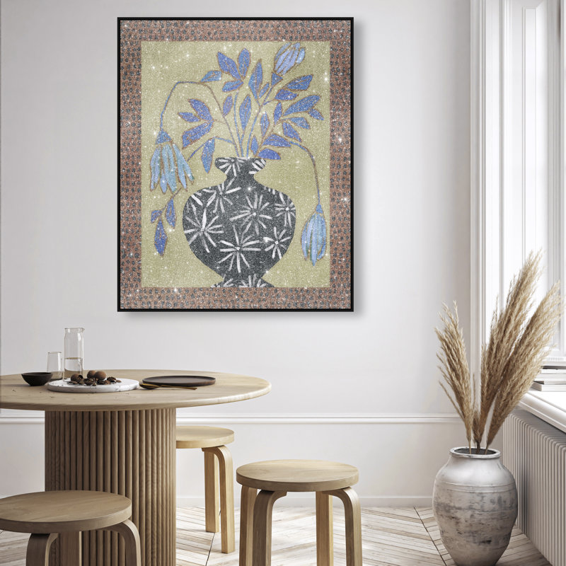 Rust & Sage Still Life Print by Oliver Gal, 46"H x 37"W, Black Floater Frame