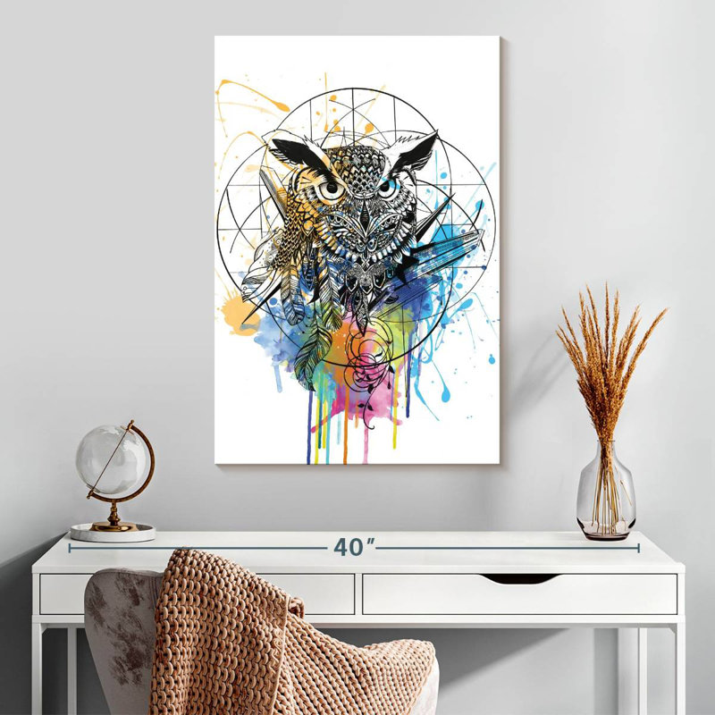 Brampt Boho Owl, 30" H x 20" W
