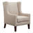 Katahdin Upholstered Wingback Chair with Nailhead Trim-1646354626