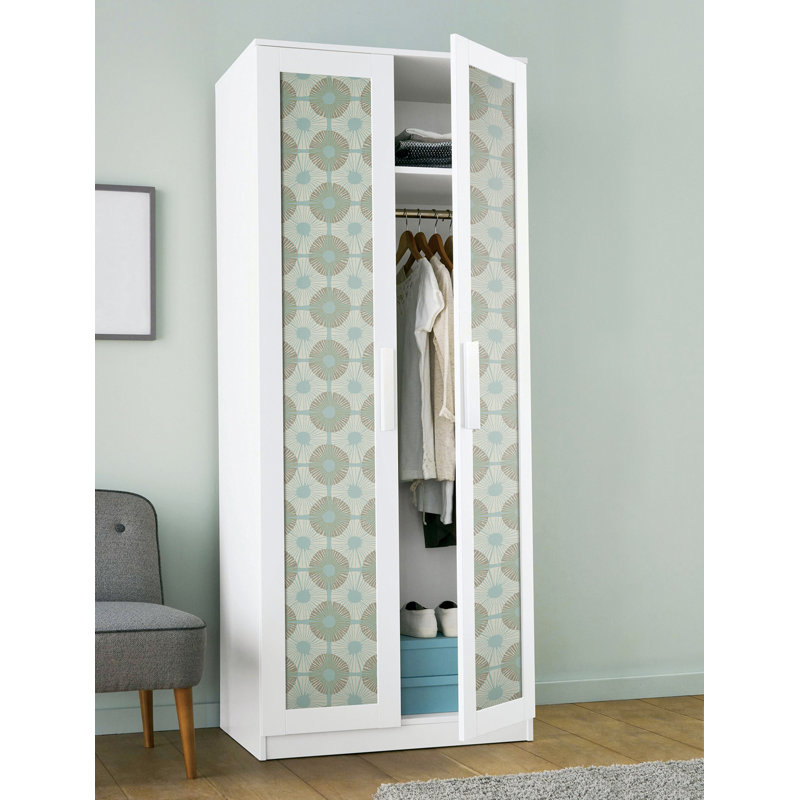 Rouleau de papier peint adhésif Superbloom L 18 pi x l 20,5 po, Bleu