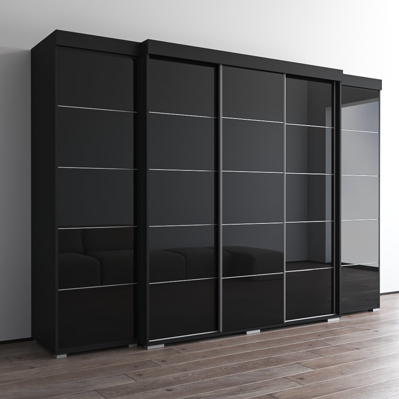 Garde-robe ARI 117,3 po Aria 3D-AX, Noir