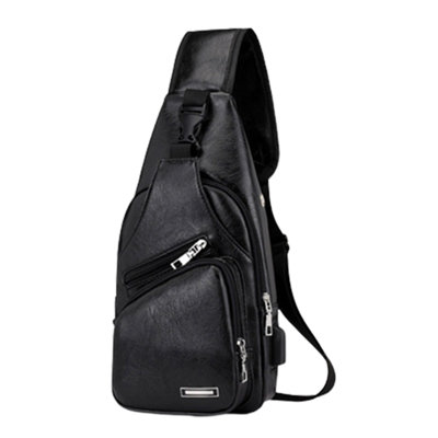 Sling Bag For Men Women Shoulder Backpack Chest Bags Crossbody Daypack With Earphone Hole For Hiking Camping Outdoor Trip