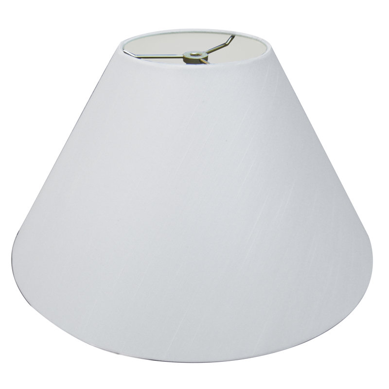 Abat-jour Linen Empire, Blanc, H 12,5 po x l 20 po x P 15 po