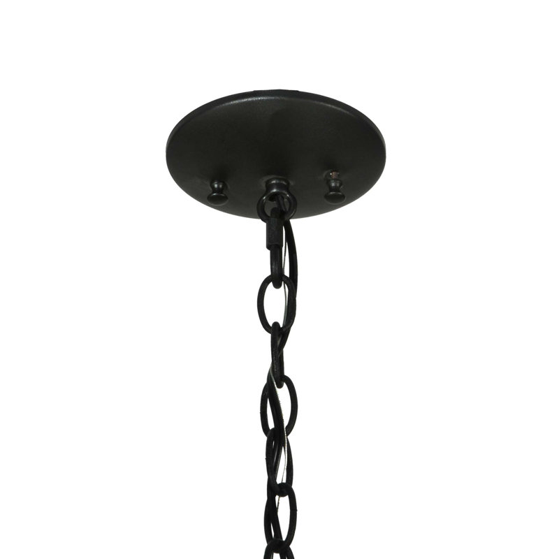 Tuscan Vineyard Black 5-Light Wine Bottle Chandelier