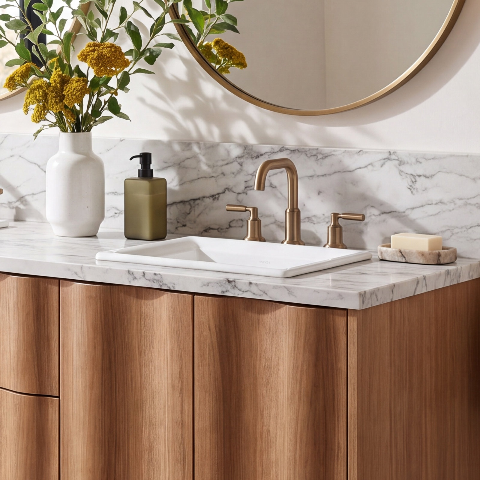 21" Rectangular Drop-In Bathroom Sink