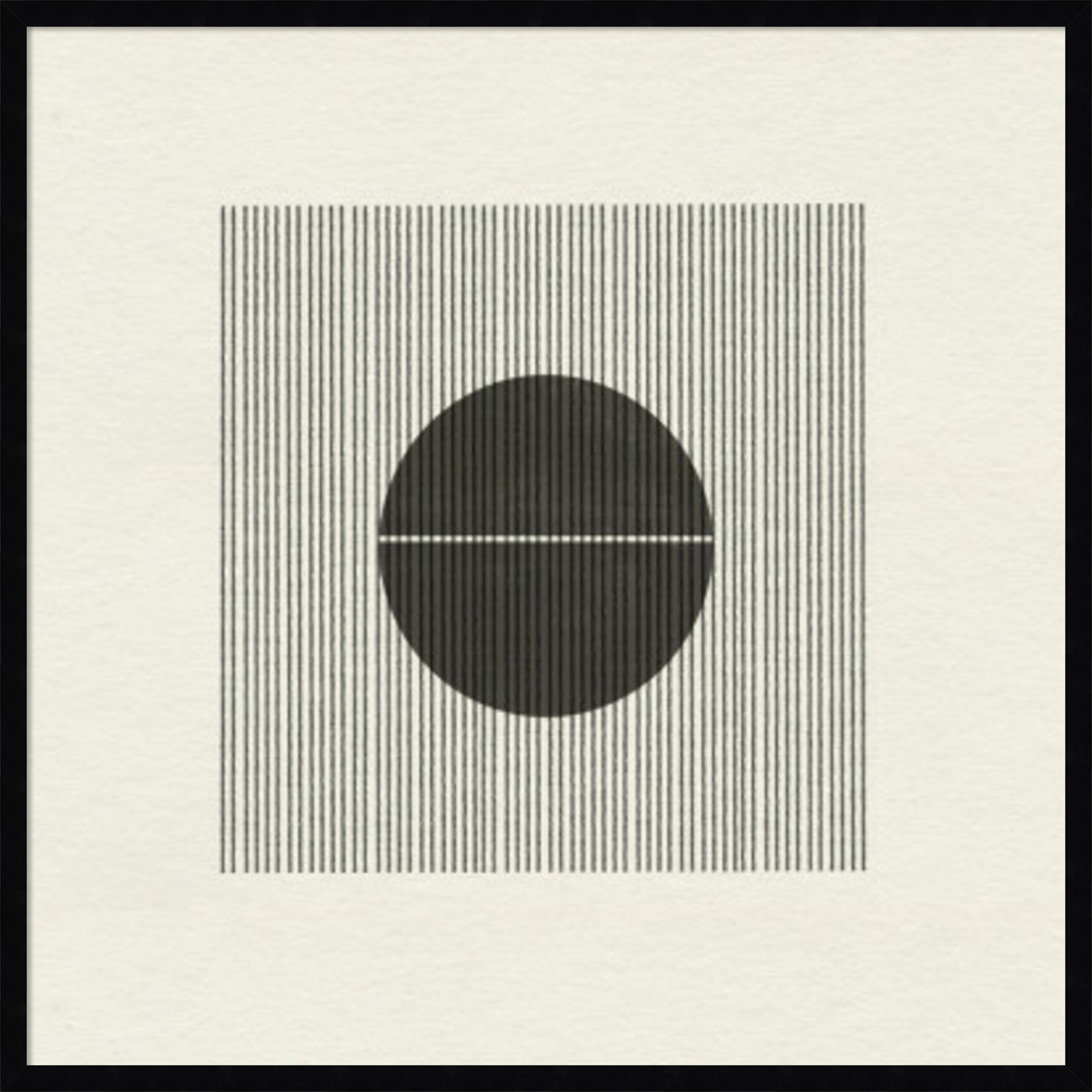 Paper Object No 5 by The Miuus Studio, 33" H x 33" W x 1" D, Black