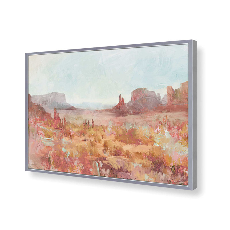 Dusky Dirt by Kamdon Kreations Art Print, Silver, 32 W x 24 H, Framed Print