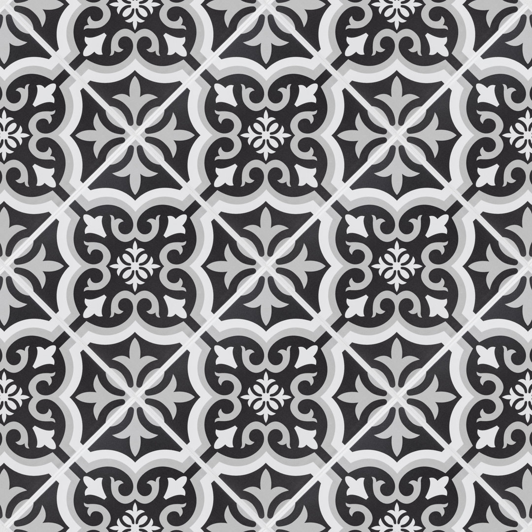 Dosbraga 8" x 8" Ceramic Patterned Wall & Floor Tile Merola Tile