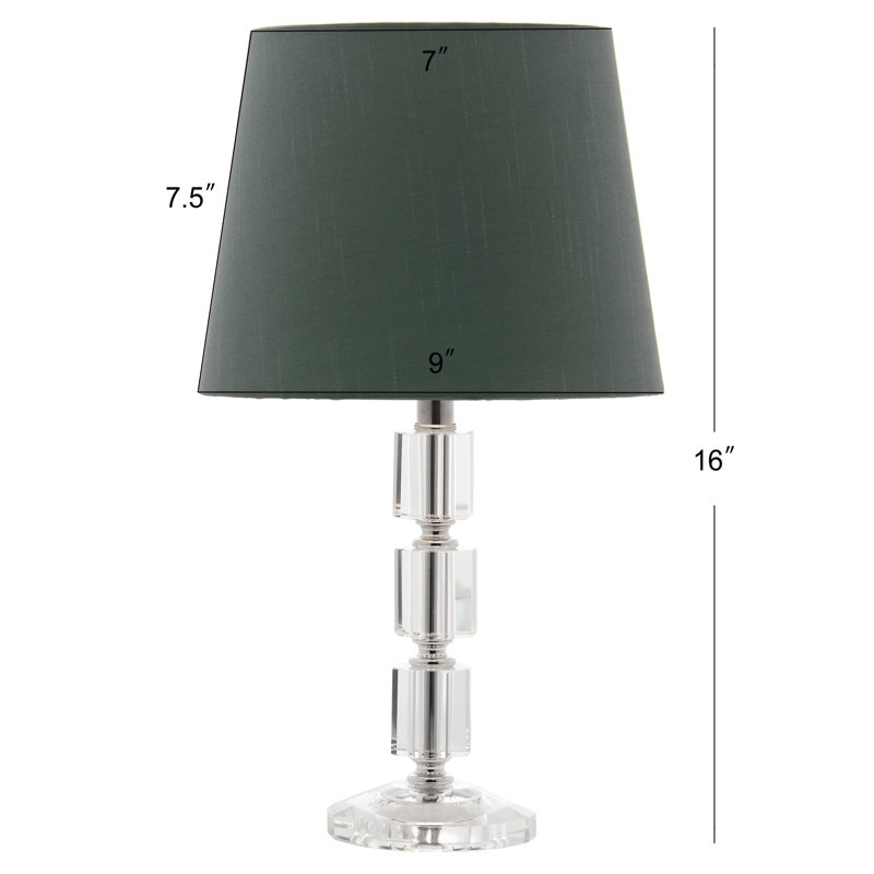 Damore Crystal Table Lamp, Green