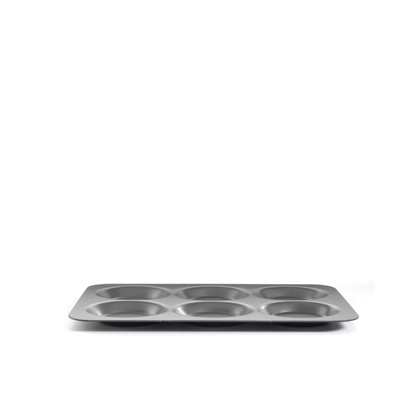 Samuel Groves Mermaid hard anodised Yorkshire pudding tray, 6 cup