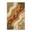Tapis moelleux moelleux d'inspiration marocaine en brun et beige-710736730