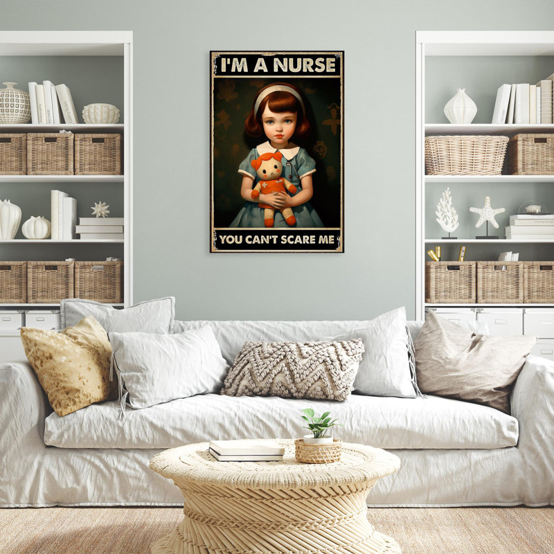 Jamorie Child Im A Nurse sur impression sur toile, H 14 po x l 11 po x P 1,25 po