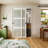 96"H Full-Assembled 3-Lite Primed Frosted Closet Sliding Doors With Hardware Kit & Handles-104313138