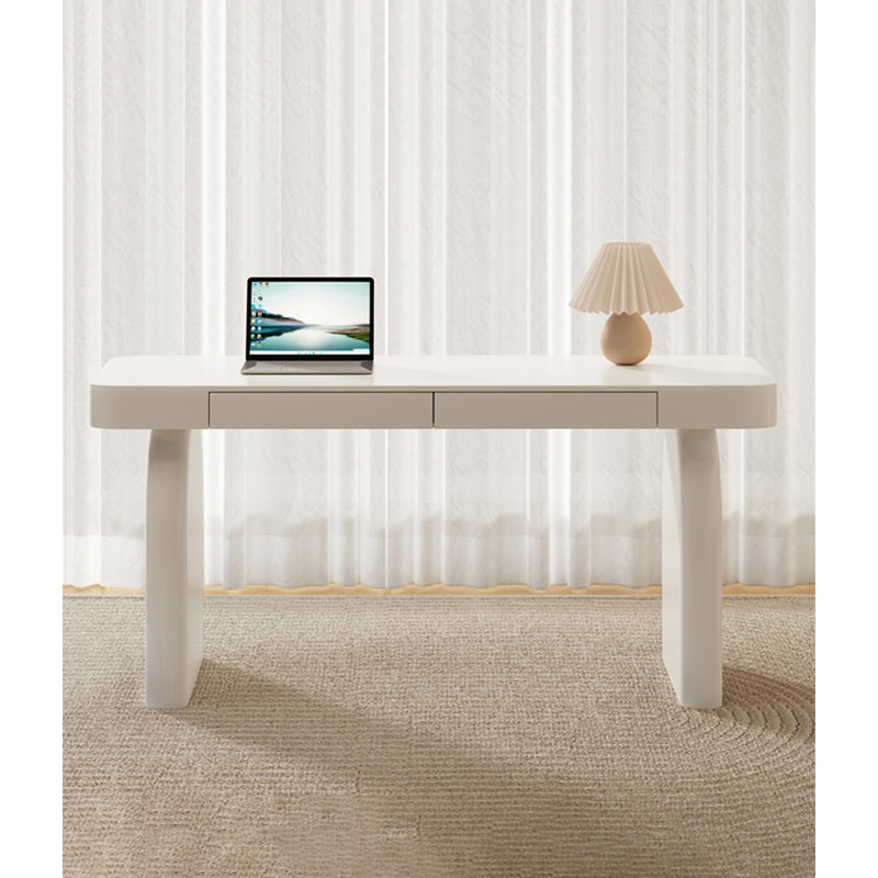 Bureau en bois massif clair et luxueux, H 29,53 po x l 47,24 po x P 23,62 po