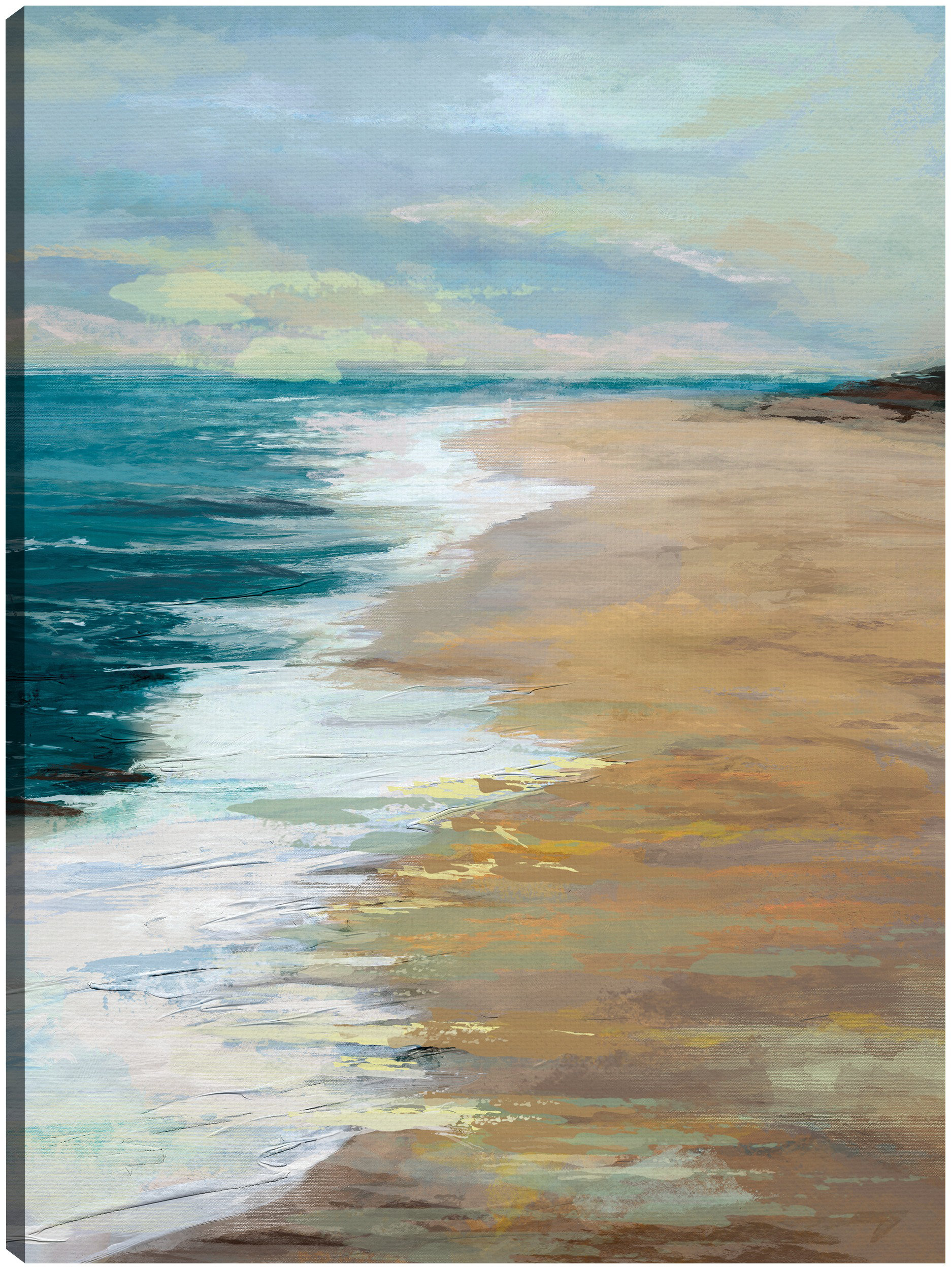 Highland Dunes Shoreline Colors I by Studio Arts Canvas Art Print | Wayfair