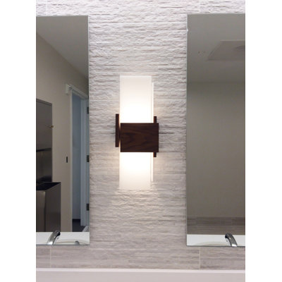 Acuo Solid Wood Flush Mounted Sconce