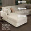 Canapé d'angle modulaire en forme de U de 127 po avec repose-pieds mobile en chenille-41030344