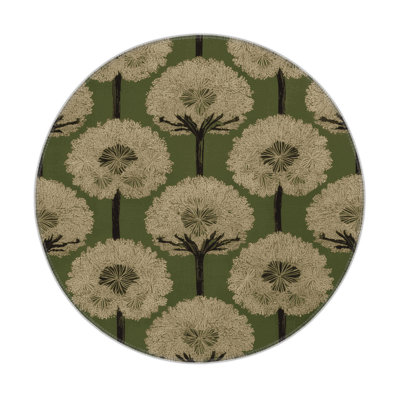 Tapis d'intérieur et d'extérieur brun Botanical