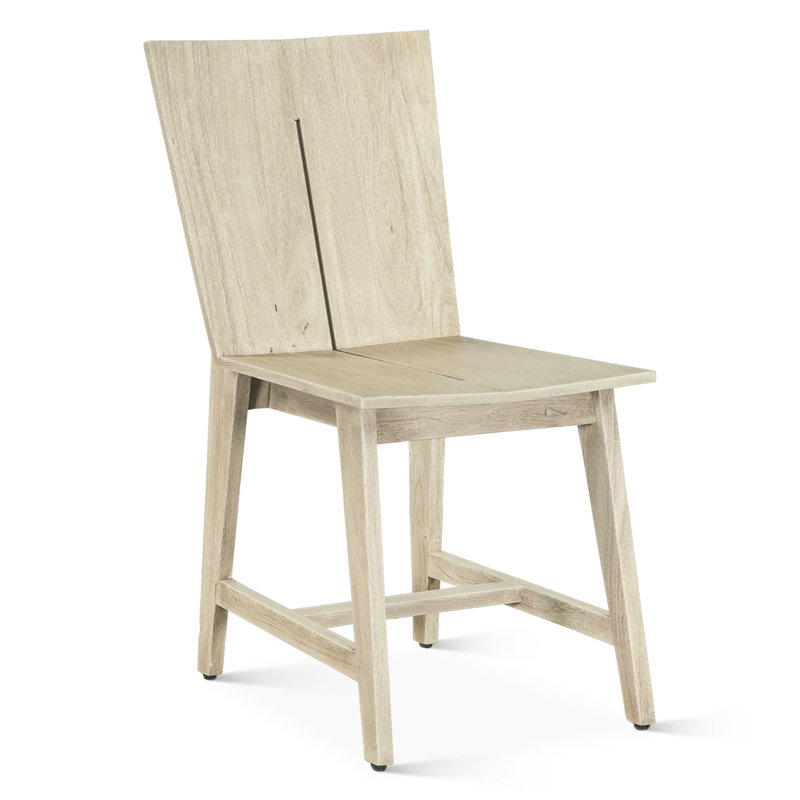 Acadia Dining Chair, Beige Wood