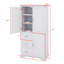 Armoire de rangement haute et spacieuse avec tiroirs et portes-118743566