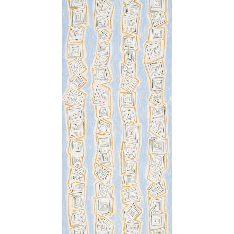 Schumacher x Backdrop Taboo Wallpaper, Sky