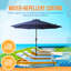 Parasol de marché octogonal 108 po Stacia avec auvent Breez-Tex-1148549931