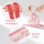 Sacs à ordures à cordon rose de 4 gallons de 312 gallons avec petits sacs à ordures sans déchirure pour salle de bain, bureau, cuisine, chambre à coucher et maison