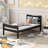 Abbotsholme Wood Low Profile Platform Bed-2031509054