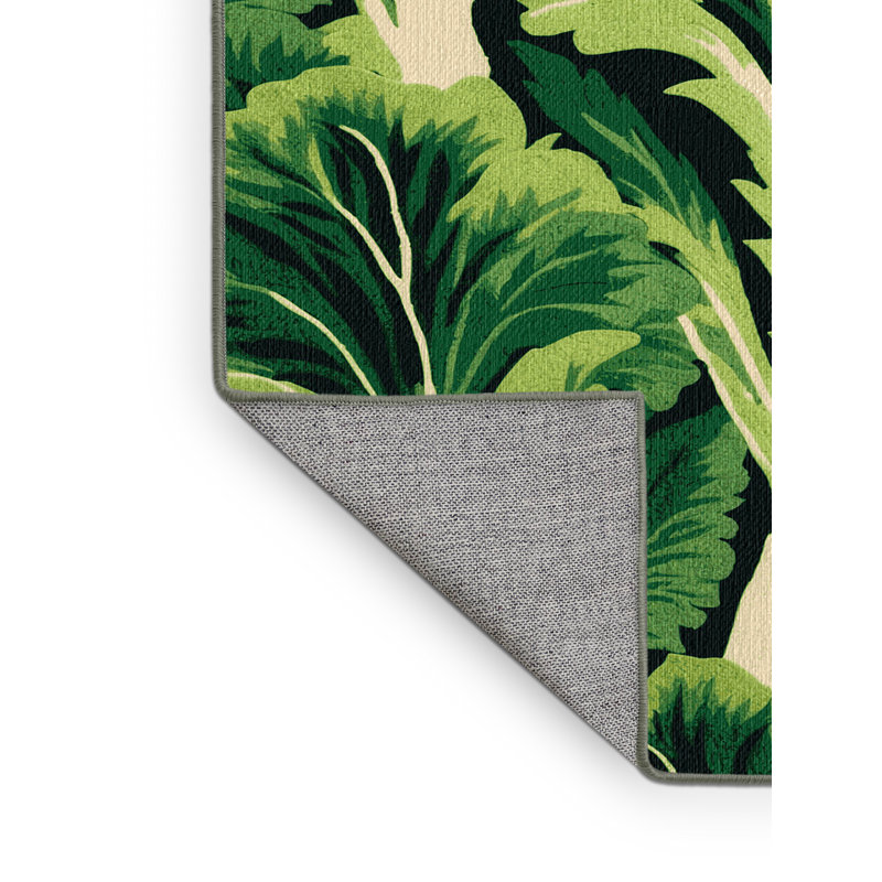  Tapis lavable avec légumes Escarole, Rectangulaire 2 pi x 3 pi
