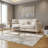3 Seater Sofa (Cream White)