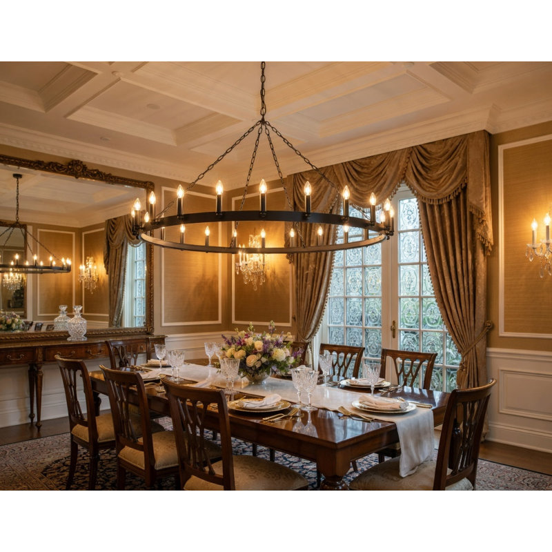Alderton LED Chandelier, 8.3" H x 66.9" W x 66.9" D