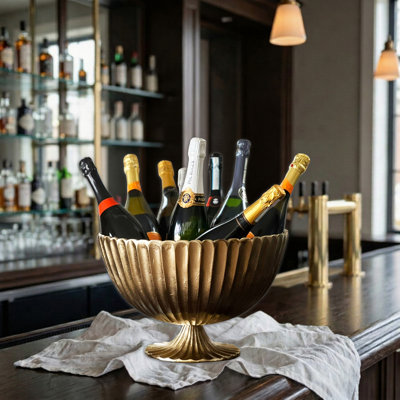 Seau à champagne à bordure festonnée 15,75 po