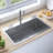 vidaXL Kitchen Sink with Strainer, Stainless Steel Top-Mount Sink, Fast Drainage, Anti-Corrosion-85501570-85501567