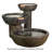 Deco Handcrafted Outdoor Concrete / Cement Weather Resistant Cascade Fountain-1271239159