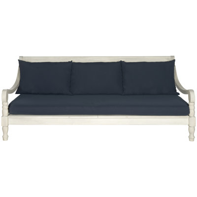 Large lit de jour d'extérieur pour patio avec coussins