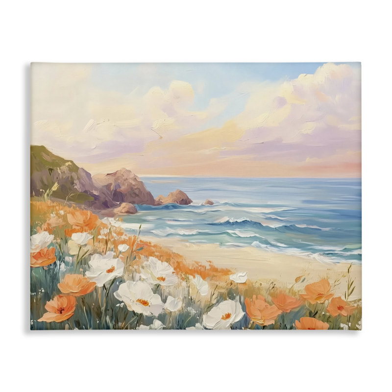 Poppies par Beach Bay Canvas, conception par Arlington Prints, H 16 po x l 20 po