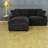 Space-saving Sectionals With Storage, Polyester L-shaped Sofa For Modern Living Room