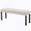 Ensemble de table de salle à manger 6 pièces, table de salle à manger avec 4 chaises rembourrées et 1 banc-1347231982