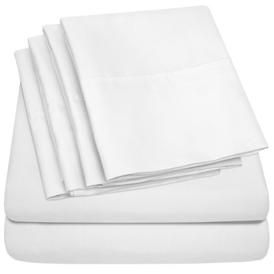 18-24" Extra Deep Pocket Luxury Microfiber Solid Sheet Set with Bonus Pillowcases