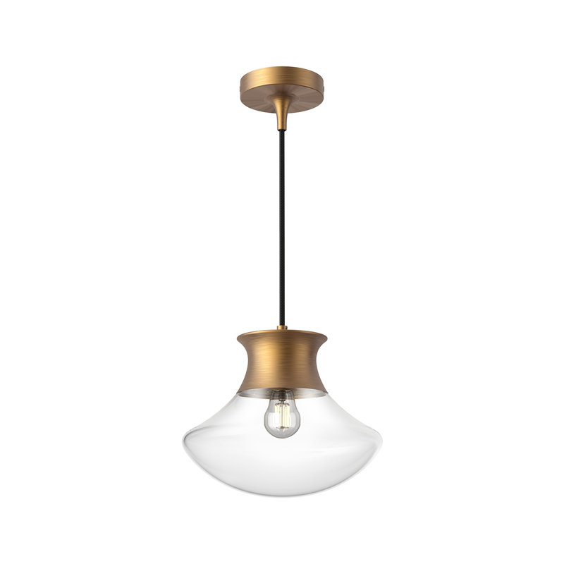 Marcel Outdoor Pendant, Aged Gold